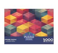 1000 Pezzi Colored Building Blocks Puzzle Giochi-rompicapo Decora La Casa Abstract Style Puzzle Di Cartone Giocattoli Sfida Regalo Per Adulti E Bambini Da 12 Anni 38x26cm/1000pcs