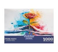 1000 Pezzi Colored Roses Puzzles Giochi-rompicapo Decora La Casa Classici Flower Puzzle Giocattoli Sfida Regalo Per Adulti E Bambini 38x26cm/1000pcs
