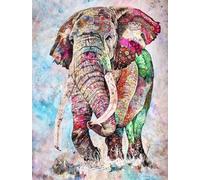 1000 Pezzi ，Colorful Abstract Elephants Posters ，Art Puzzles ，Giochi Di Memoria Per Adulti ，Giocattoli Per Il Divertimento In Famiglia ，Quadro Decorativo Da Parete - Zp27Aw