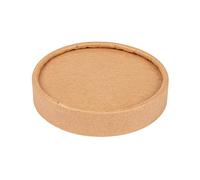 1000 pezzi - Coperchi per torte gelati 120 ml 280 + 18 Pe G/M2 Ø7,7 cm Marrone Cartoncino.