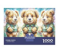 1000 Pezzi Cute Little Bear Puzzle Decompressione Intellettuale Small Animals In Suits Puzzle Decorazione Per La Casa Per Adulti E Ragazzi 70x50cm/1000pcs