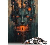 1000 pezzi Cybernetic Overlord - IA Surrealismo e fantascienza distopica Arte Puzzle in Legno difficili per adolescenti Regali Decorazione per la casa Puzzle Giocattoli 1000 pezzi (75x50 cm)