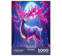1000 Pezzi Deer Puzzles Sfide Divertenti Decorazione Perfetta Wild Animals Puzzle Di Cartone Intrattenimento Creativo Per Uomini E Donne 38x26cm/1000pcs