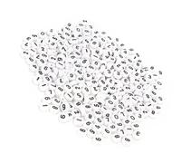 1000 pezzi di perline acriliche, perline acriliche con numeri tondi, accessori per gioielli con perline fatti a mano fai-da-te, numeri da 0 a 9 per creazione di gioielli,