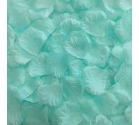 1000 pezzi di petali di rosa artificiali Aqua Splash pre-separati per una notte romantica, petali di fiori finti per la ragazza dei fiori, petali di rosa in seta per San Valentino, festa, decorazioni