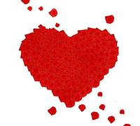 1000 pezzi di Petali di Rosa rossa, Petali di fiori di seta artificiale, Petali di Rosa finti Decorazione Romantica per Matrimonio Festa di Compleanno Proposta di Matrimonio, Rosso