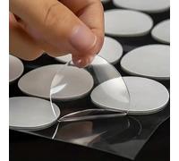 1000 pezzi di punti di colla per palloncini, adesivo trasparente puntinato per palloncini da 10 mm/0,4 pollici, adesivo rimovibile a doppia faccia senza tracce, per decorazione di matrimoni, arti e me