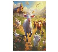 1000 Pezzi Di Puzzle African Animals Gioco Regali Di Compleanno Puzzles Decorativo Per Adulti E Adolescenti 78×53cm
