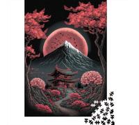 1000 pezzi di puzzle creativi di carta quadrata del santuario giapponese per adulti, gioco educativo, sfida giocattolo 38x26 cm/1000 pezzi