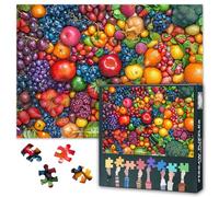 1000 pezzi di puzzle estivi per adulti - Frutta fresca estiva, Collage alimentare sano, design di colori vivaci, 27,5 x 19,7 pollici