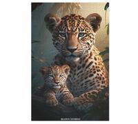1000 Pezzi Di Puzzle Leopard Gioco Regali Di Compleanno Puzzles Decorativo Per Adulti E Adolescenti 78×53cm