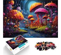1000 pezzi di puzzle per adulti "funghi dopo la pioggia" sfida educativa per l'intelligenza cerebrale giocattolo avvincente 26 x 38 cm