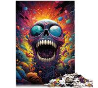 1000 pezzi di puzzle per adulti, gioco di pensiero a teschio aiuta il cervello ad allenare i giocattoli avvincenti e promuovere la pazienza, 26 x 38 cm