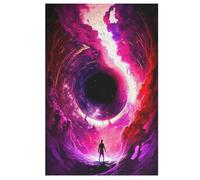 1000 Pezzi Di Puzzles in Legno Black Hole, Puzzle Gioco Regali Di Compleanno Decorativo Per Adulti E Adolescenti 78×53cm