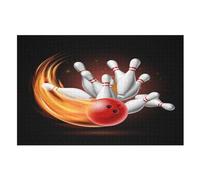 1000 Pezzi Di Puzzles in Legno Bowling, Puzzle Gioco Regali Di Compleanno Decorativo Per Adulti E Adolescenti (75×50cm)