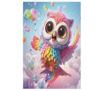 1000 Pezzi Di Puzzles in Legno Cute Owl, Puzzle Gioco Regali Di Compleanno Decorativo Per Adulti E Adolescenti 78×53cm