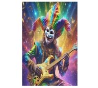 1000 Pezzi Di Puzzles in Legno Rainbow Clown, Puzzle Gioco Regali Di Compleanno Decorativo Per Adulti E Adolescenti 78×53cm