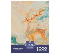 1000 Pezzi Dio Cervo Puzzle Classici Giochi Decora La Casa mostro mitologico Puzzle Di Autotone Giogattotoli Sfida Regalo Per Adulti E Ragazzi 38x26cm/1000pcs