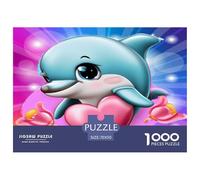 1000 Pezzi Dolphin Puzzles Classici Giochi Decorazione Perfetta Giochi Cute Marine Animals Puzzle Relax Giocattoli Sfida Regalo Per Adulti E Bambini 70x50cm/1000pcs