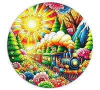 1000 Pezzi Dreamy Steam Train Puzzle Sfide Divertenti Decora La Casa Dream Journey Puzzle Di Cartone Giocattoli Sfida Regalo Per Adulti E Bambini 1000pcs (67.5x67.5cm)