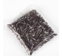 1000 pezzi E0508 connettori per tubi pressati a freddo 0,5 mm² per filo di rame AWG 22 per applicazioni navali e automobilistiche (marrone)
