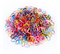 1000 Pezzi Elastici Capelli, Mini Elastici Capelli Piccoli Elastici Colorati in Gomma Elastici Capelli Ragazza per Treccia e Acconciature Fai Da Te Accessori per Capelli