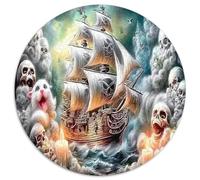 1000 Pezzi Fantasy Voyage Puzzle Decompressione Intellettuale Skeleton Sailboat Puzzle Regalo Educativo Per Adulti E Ragazzi 1000pcs (67.5x67.5cm)