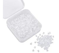 1000 Pezzi ferma orecchini in silicone, Chiusure per Orecchini, Universale Orecchini Trasparenti (4mm*4 mm)