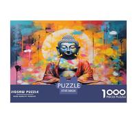 1000 Pezzi Figura del Buddha Puzzle Sfide Divertenti Decorazione Perfetta Giochi Buddismo Zen Puzzle Relax IntRattetetototenimento Creativo Per Adulti 38x26cm/1000pcs