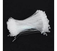 1000 Pezzi Fissaggio per Cartellino del Prezzo in Plastica Anello per Perni di Bloccaggio a Scatto Bianco da 12,5 cm per Oggetti Delicati, borse, maglia a mano ecc