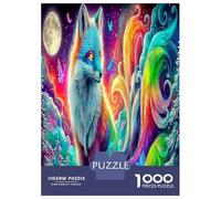 1000 Pezzi Fox Of Light Puzzle Decompressione Intellettuale Fantasy Creatures Puzzle Intrattenimento Creativo Per Adulti E Bambini Da 14 Anni E Più 52x38cm/1000pcs