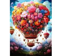 1000 pezzi Frameless Puzzle Fai Da Te,Fiori Mongolfiere puzzle,Puzzles in legno,Jigsaw Classici per Adulti e Bambini da 3 Anni