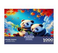 1000 Pezzi Giant Panda Puzzle Classici Giochi Decora La Casa Cute Animals Puzzle Di Cartone Giocattoli Sfida Regalo Per Adulti E Ragazzi 38x26cm/1000pcs