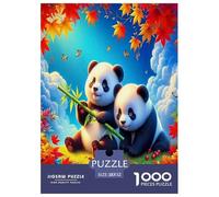 1000 Pezzi Giant Panda Puzzle Giochi-rompicapo Decora La Casa Cute Animals Puzzle Di Cartone Giocattoli Sfida Regalo Per Adulti E Bambini Da 12 Anni 52x38cm/1000pcs