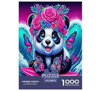 1000 Pezzi Giant Panda Puzzle Giochi-rompicapo Decorazione Perfetta Cute Animals Puzzle Di Cartone Giocattoli Sfida Regalo Per Uomini E Donne 52x38cm/1000pcs