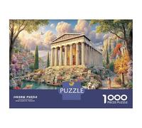 1000 Pezzi Greek Temple Garden Puzzle Decompressione Intellettuale Classical Architecture Puzzle Intrattenimento Creativo Per Adulti E Ragazzi 70x50cm/1000pcs
