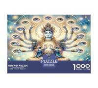 1000 Pezzi Guanyin delle mille mani Puzzles Giochi-rompicapo Decorazione Perfetta Classici dei Puzzle Giochi Edugattoivo Per Adulti E Ragazzi 38x26cm/1000pcs