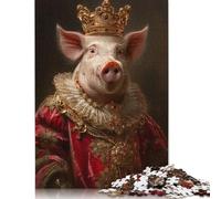 1000 pezzi Il Nobile Maiale per adulti Puzzle difficili Puzzle per adulti Gioco educativo Sfida Giocattolo 38x26 cm/1000 pezzi