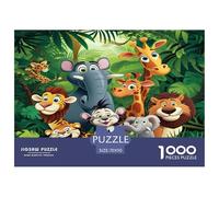 1000 Pezzi Jungle Animals Puzzle Sfide Divertenti Decora La Casa Rainforest Animals Puzzle Di Cartone Giocattoli Sfida Regalo Per Adulti E Bambini 70x50cm/1000pcs