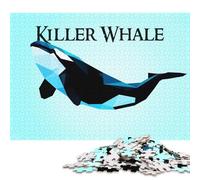 1000 pezzi Killer Whale Dare Neil Puzzle in legno quadrato creativo per adulti Gioco educativo Sfida Giocattolo 1000 pezzi (75x50 cm)