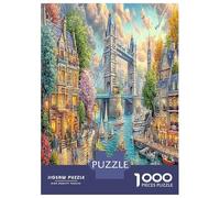 1000 Pezzi London Bridge Sunset Puzzle Decompressione Intellettuale Prosperous Urban Landscape Puzzle Intrattenimento Creativo Per Adulti E Bambini 38x26cm/1000pcs
