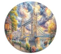1000 Pezzi London View Puzzle Decompressione Intellettuale The Dawn Tower Bridge Puzzle Decorazione Per La Casa Per Adulti E Ragazzi 1000pcs (67.5x67.5cm)