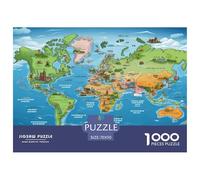 1000 Pezzi mappapapa d'Europa Puzzle Giochi-rompicapo Decora La Casa Geografia europea Puzzle Di Autotone Giogattotoli Sfida Regalo Per Adulti E Bambini Da 12 Anni 70x50cm/1000pcs