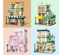 1000 pezzi Mini set di mattoncini da costruzione, scenari architettonici dettagliati, decorazioni per mobili, ampi impianti interni ed esterni, divertente e decorativo Martello multifunzionale per cos