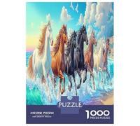 1000 Pezzi Moonlit Carriage Puzzle Decompressione Intellettuale A Galloping Horse Puzzle Intrattenimento Creativo Per Adulti Ragazzi Bambini 38x26cm/1000pcs