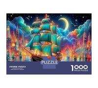 1000 Pezzi Mythical Ocean Shores Per Anziani Entusiasti Di Puzzle - Cartone Resistente Puzzle Di Addestramento Alla Concentrazione Sailboat Adventure & Regalo Di Casa Nuova 38x26cm/1000pcs