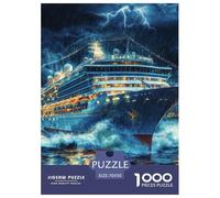 1000 Pezzi Nave da crociera Puzzles Giochi-rompicapo Decora La Casa Classici Meganave Puzzle Giogattotoli Sfida Regalo Per Adulti E Bambini 70x50cm/1000pcs
