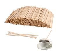 1000 Pezzi Palette Caffe, 14 cm Palettine Caffè in Legno, Bastoncini da Caffès, Agitatori per Caffè in Legno per Mescolare Cocktail tè Calda