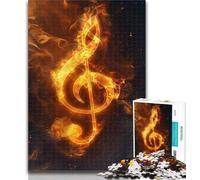 1000 pezzi per adolescenti Fantasy Note musicali Puzzle da 1000 pezzi per adolescenti, giochi educativi Decorazione per la casa Collezione di artisti, Belle arti 50x75cm