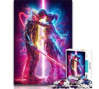 1000 pezzi per adolescenti Neon Warriors Puzzle da 1000 pezzi per adolescenti e adulti, allena il tuo cervello e le tue mani, regalo di compleanno, regali 26x38cm